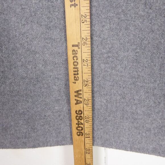 Uniqlo Wool Blend Pea Coat Womens SZ M Double Breasted Button Up Relaxed - Picture 9 of 10